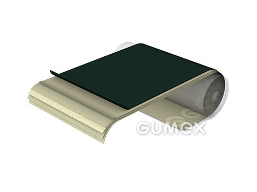 PVC Förderband U31, 3-lagig, 3,8mm, Breite 500mm, antistatisch, -10°C/+70°C, dunkelgrün, 